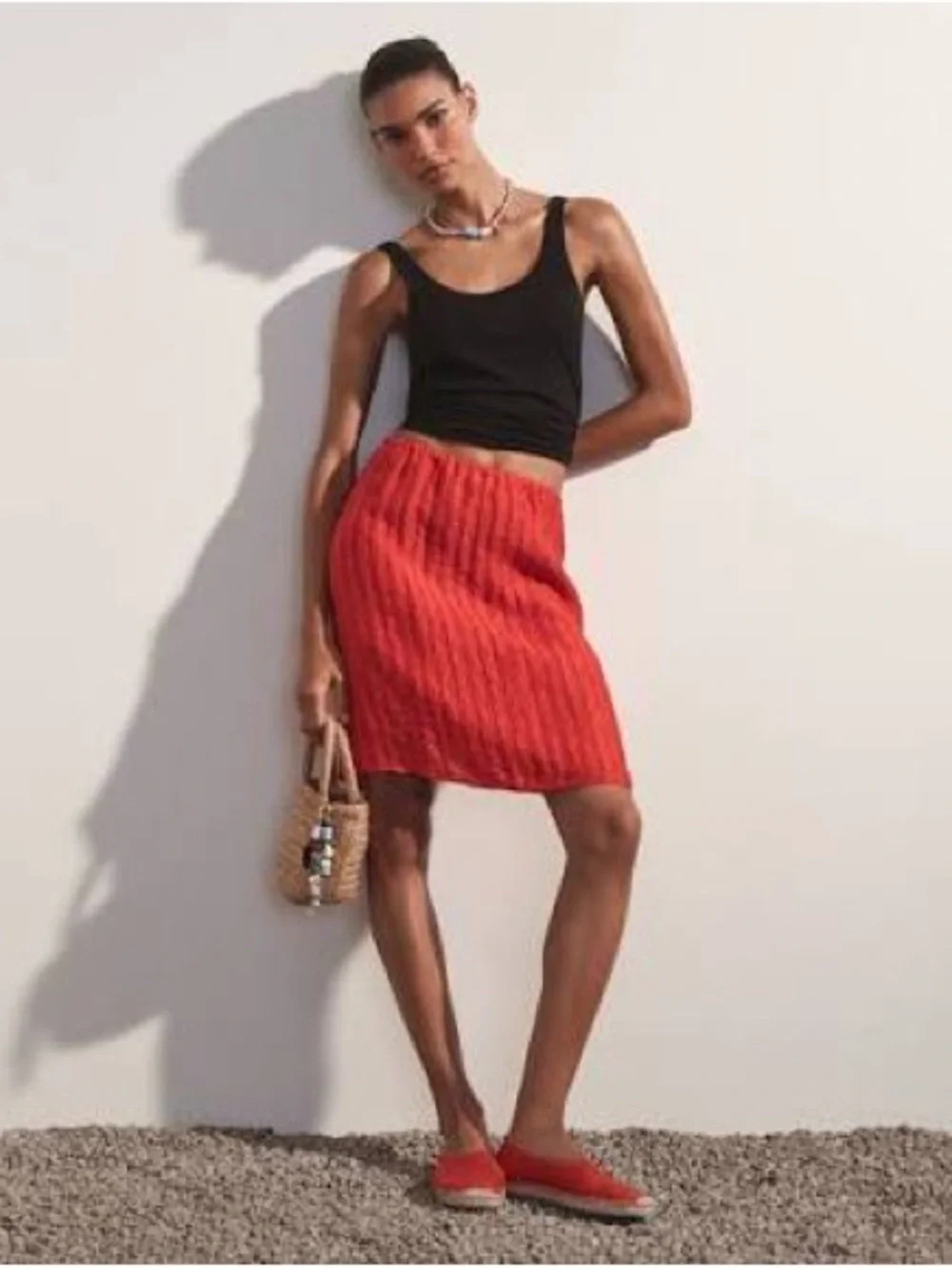 J. Crew Textured Linen-Blend‎ Skirt NWT